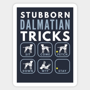 Stubborn Leopard Carriage Dog Tricks - Dog Training Sticker